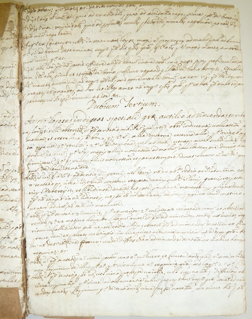 A handwritten manuscript leaf on aged paper